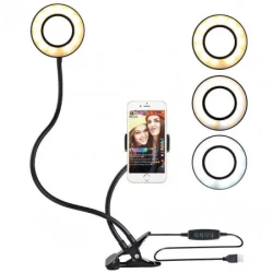 XO BGD001 Smartphone Led Ring 3" Holder Black - thumbnail 5