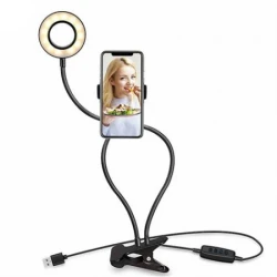 XO BGD001 Smartphone Led Ring 3" Holder Black - thumbnail 1