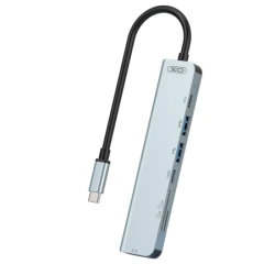 XO HUB008 USB Type-C Multi-hub 7in1 - thumbnail 2