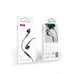 XO In-Ear Slušalice sa mikrofonom Type-C Music EP74 Black - thumbnail 2