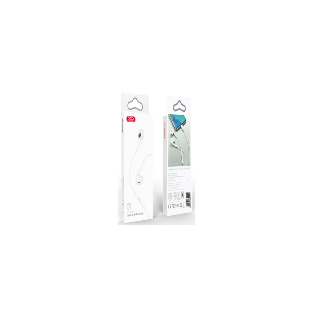 XO In-Ear Slušalice sa mikrofonom Type-C Music EP74 White - image 1