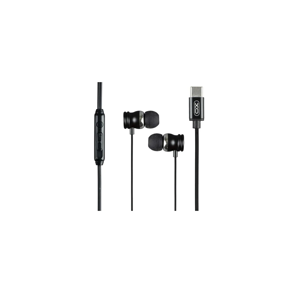 XO In-Ear Slušalice sa mikrofonom Type-C Music EP56 Black - image 1
