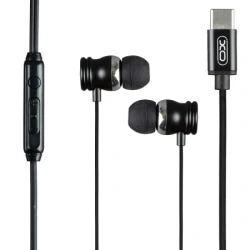 XO In-Ear Slušalice sa mikrofonom Type-C Music EP56 Black - thumbnail 1