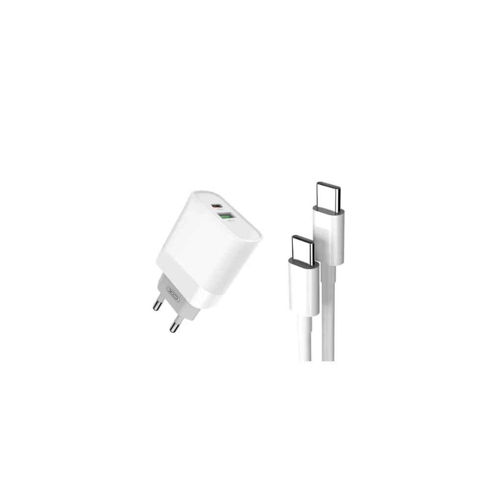 XO Charger L64 QC3.0+PD Fast Charger + Type-C cable - image 1