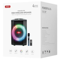 XO Bluetooth Speaker + Karaoke MIC F53 Xingmu Black 40W - thumbnail 5