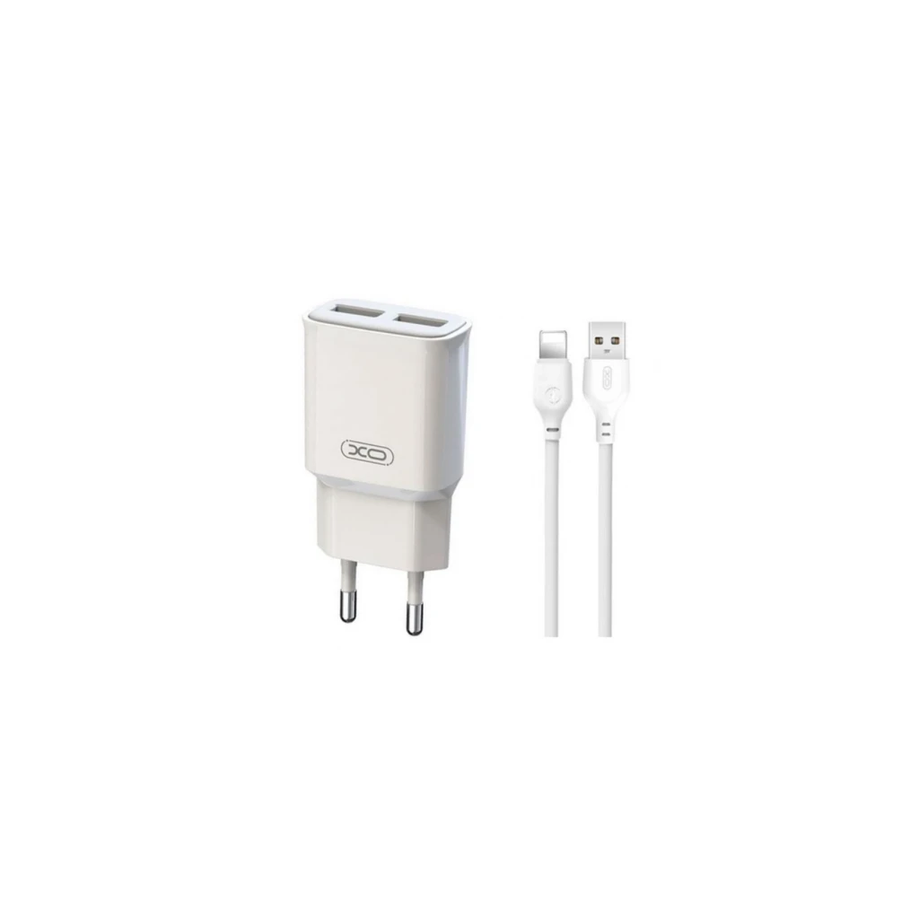 XO L92C  Dual 2.4A Charger + Lightning cable - image 1