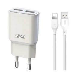 XO L92C  Dual 2.4A Charger + Lightning cable - thumbnail 1
