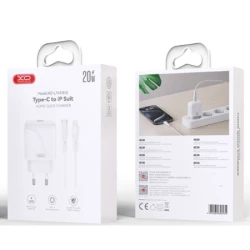 XO L141 20W Type-C Fast Charger + Lightning cable - thumbnail 2