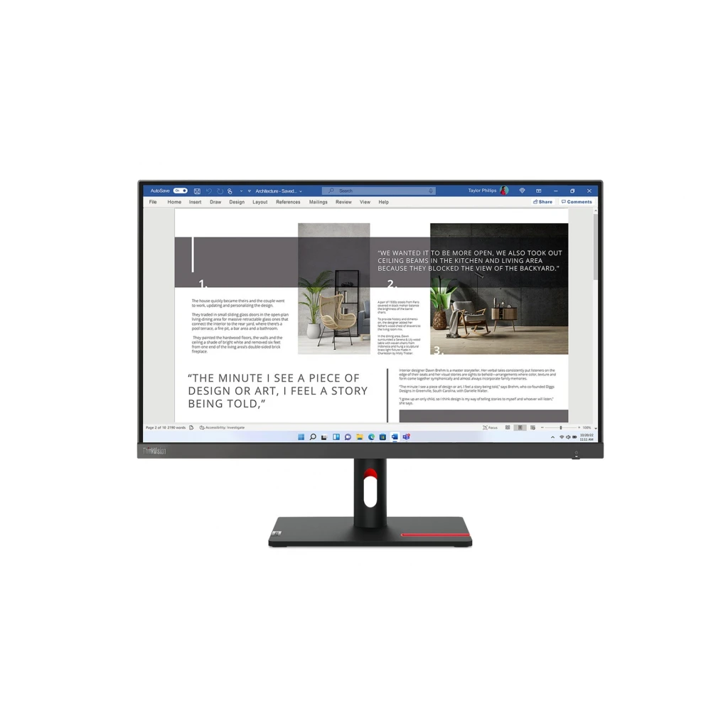 ThinVision S27i-30 Monitor 27" FHD 1920x1080 IPS WLED 100Hz 4ms 2xHDMI 1xVGA - image 1