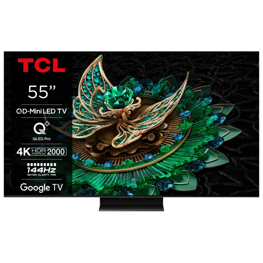 TCL 55"C765 QD-Mini LED 4K TVHDR 2400 nits; QLED PRO;ONKYO 2.1ch; 144Hz VRR; Google TV - image 1