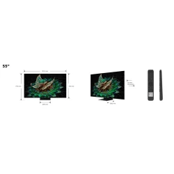 TCL 55"C765 QD-Mini LED 4K TVHDR 2400 nits; QLED PRO;ONKYO 2.1ch; 144Hz VRR; Google TV - thumbnail 2
