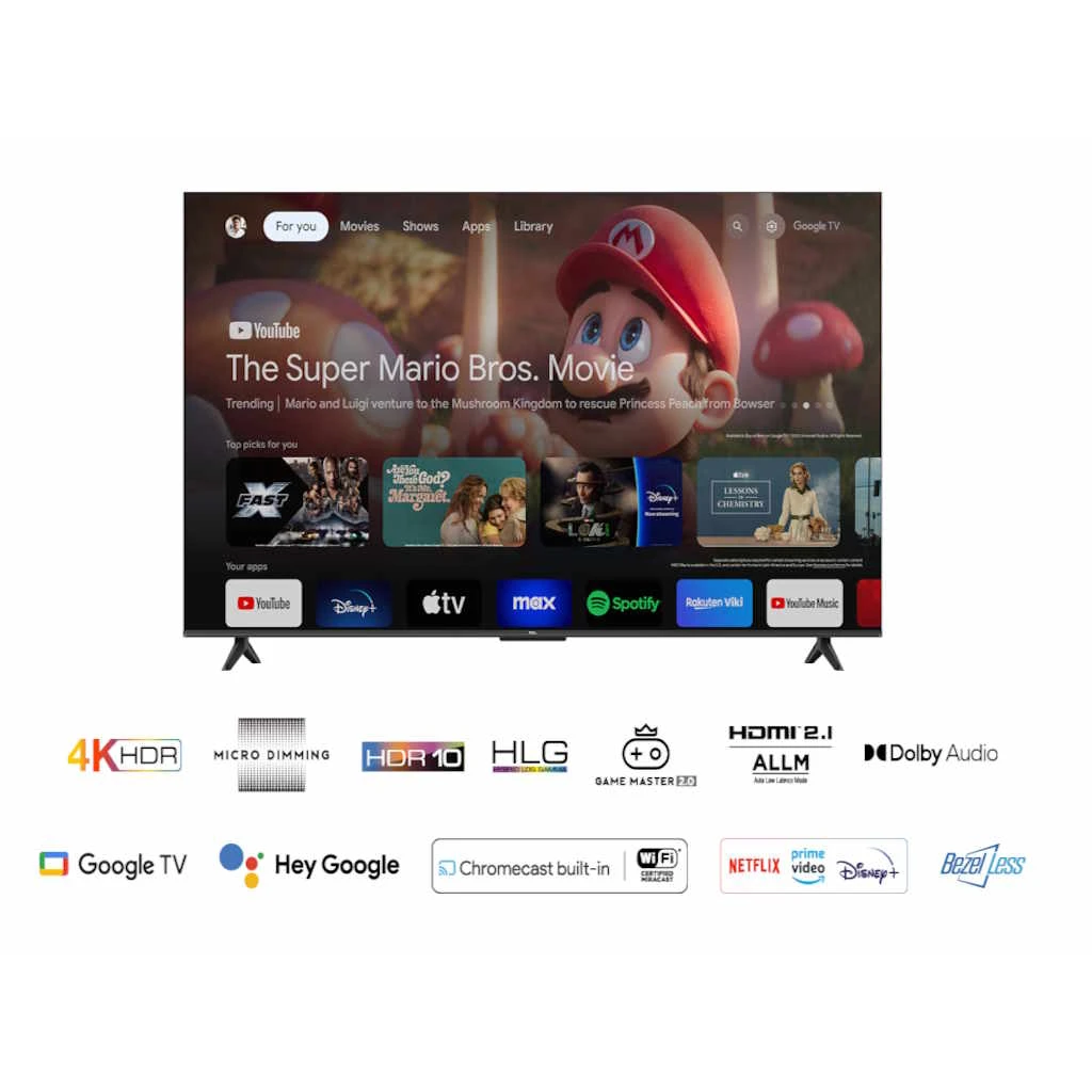 TCL Smart TV 65" V6B - 4K HDR, Google TV, Game Master 2.0, Dolby Audio - image 1