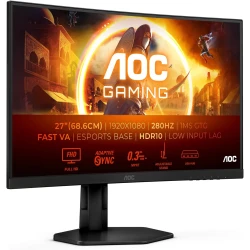 AOC Gaming Monitor C27G4ZXU - 27" Full HD, 280Hz, 1ms, Full Ergo FreeSync Premium - thumbnail 1