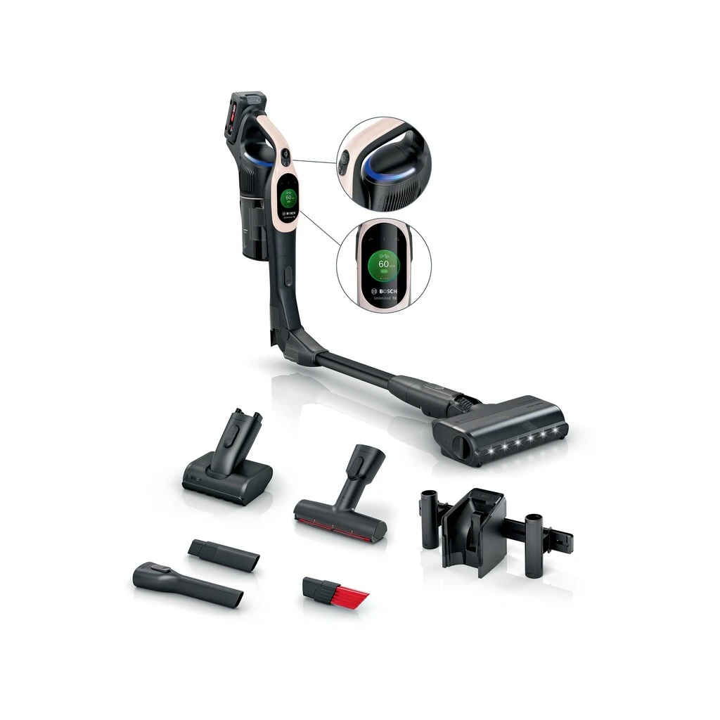 BOSCH Akumulatorski usisavačSerie 10 | UNLIMITED,ROZA1 Baterija, 80 minuta ECO  rada - image 1