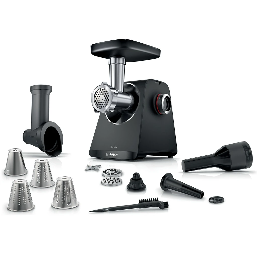 BOSCH  mljevenje mesa CRNA Serie 4| 500W, 2.5 kg/min, Blok motora pri 1900W, - image 1