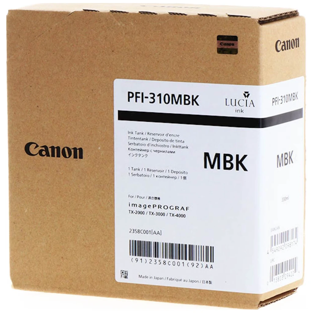 Tinta CANON PFI-310 Matte Black - image 1