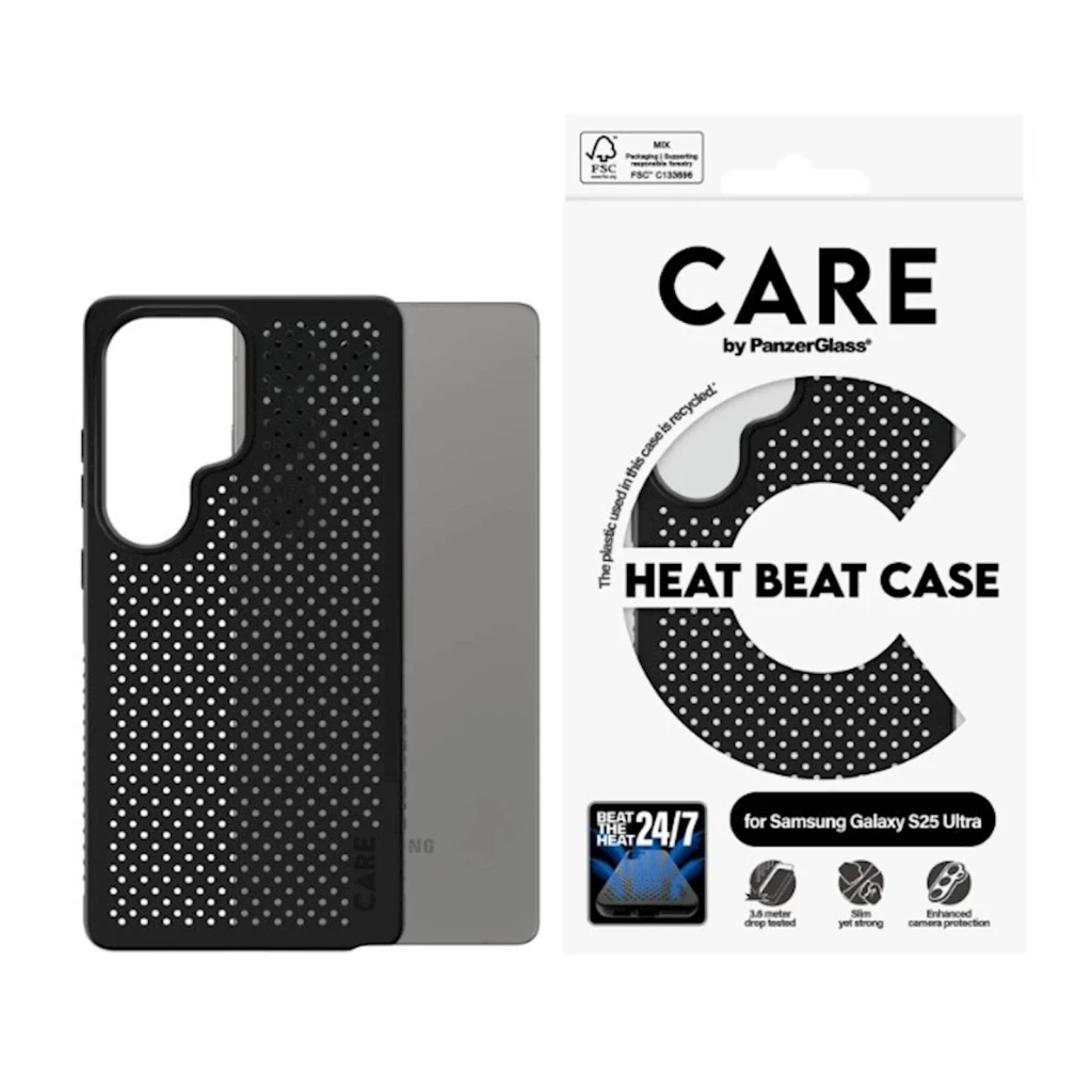 Zaštitni okvir Care S25 Ultra  HEAT BEAT Black - image 1