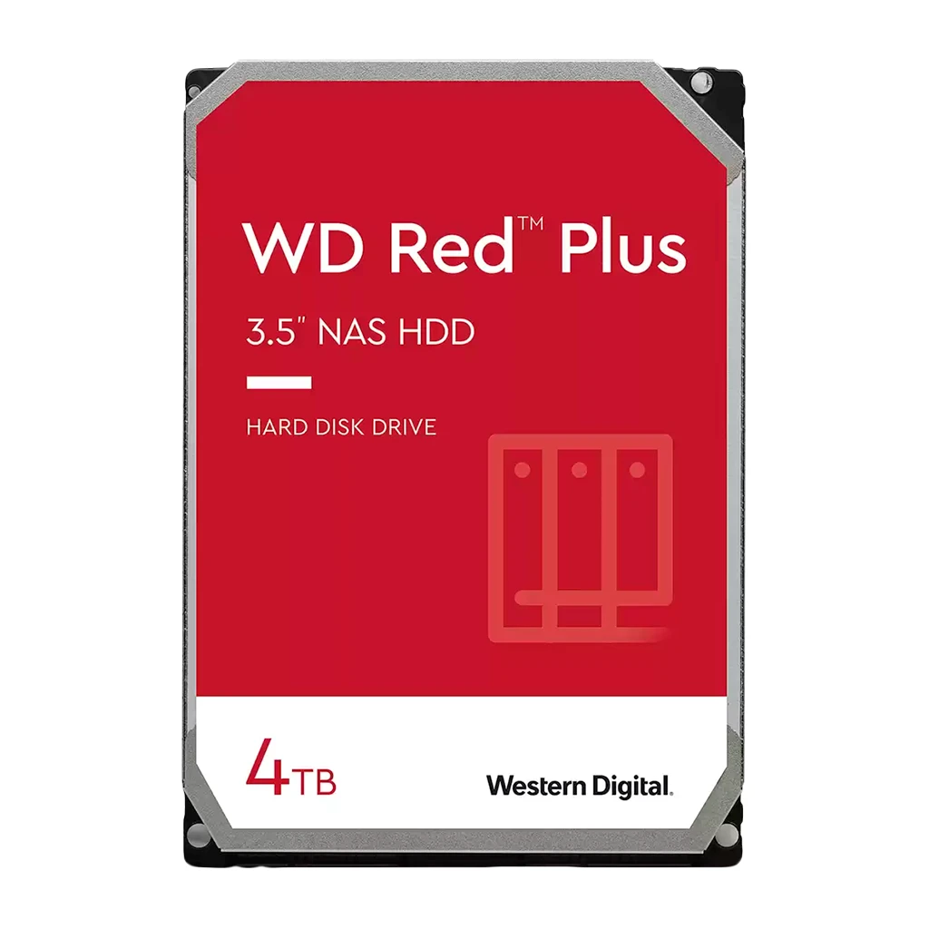 WD Red Plus NAS Tvrdi Disk - 4TB, 5400 RPM, SATA 6 Gb/s, 256MB Cache - image 1