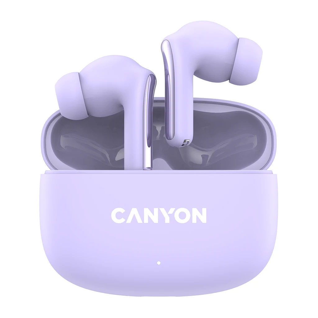 CANYON Bežične Slušalice OnGo 9 - Bluetooth 5.0, Ljubičaste, 20h Baterija - image 1