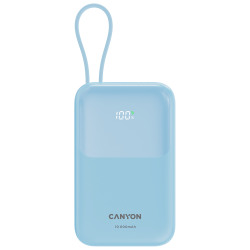 CANYON Prenosna Baterija OnPower 101 - 10000mAh, 22.5W Brzo Punjenje, Plava - thumbnail 1