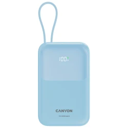 CANYON Prenosna Baterija OnPower 101 - 10000mAh, 22.5W Brzo Punjenje, Plava - thumbnail 1