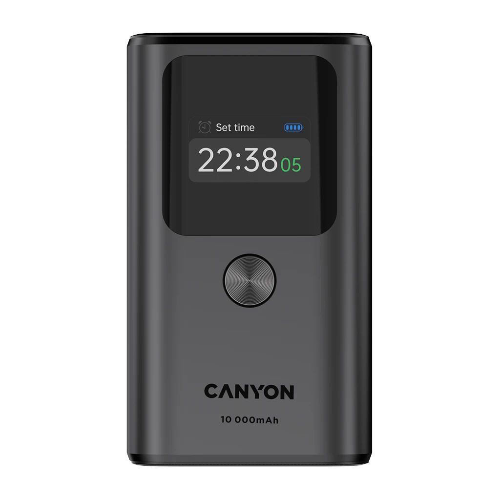 CANYON Prijenosna Baterija OnPower 130 - 10000mAh, TFT Ekran, 30W Punjenje - image 1