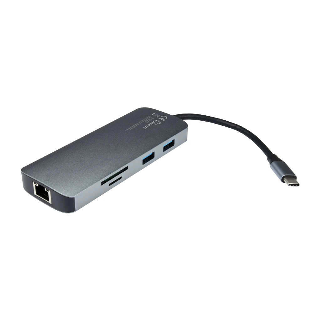 Inter-Tech USB-C Adapter 7-u-1 - Višenamjenski Hub sa HDMI i USB portovima - image 1