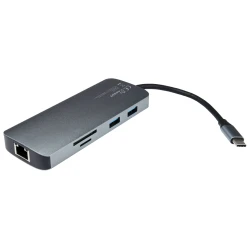Inter-Tech USB-C Adapter 7-u-1 - Višenamjenski Hub sa HDMI i USB portovima - thumbnail 1