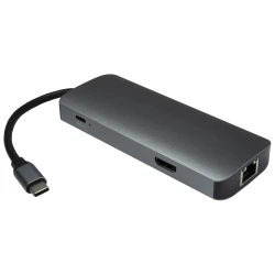 Inter-Tech USB-C Adapter 7-u-1 - Višenamjenski Hub sa HDMI i USB portovima - thumbnail 2