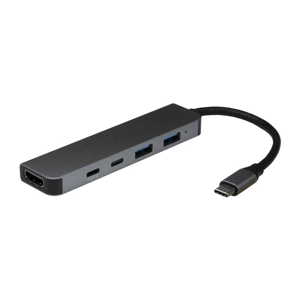 Intertech Argus USB-C Adapter 5-u-1 - Višenamjenski Hub za Laptop i Tablet - image 1