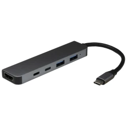 Intertech Argus USB-C Adapter 5-u-1 - Višenamjenski Hub za Laptop i Tablet - thumbnail 1