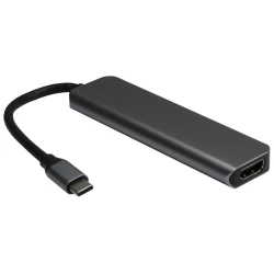 Intertech Argus USB-C Adapter 5-u-1 - Višenamjenski Hub za Laptop i Tablet - thumbnail 2