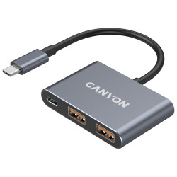 CANYON hub DS-3 3in1 USB-C Dark Grey - thumbnail 2