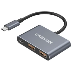CANYON hub DS-3 3in1 USB-C Dark Grey - thumbnail 2