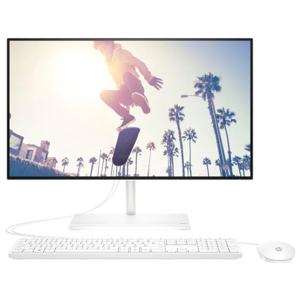 HP 24-cb1056ny All-in-One PC23,8" non touch 1235U,8GB,512GB,FreeDOS, bijeli, periferija - image 1