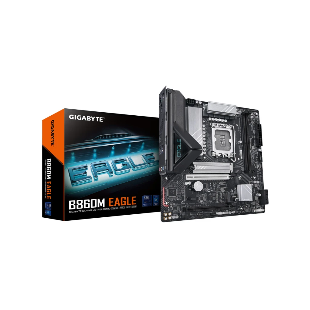 Gigabyte MB B860M EAGLELGA1851; 2xDDR5; 2xM.2; 4xSATA6xUSB; HDMI, DP; USB Type-C, mATX; - image 1