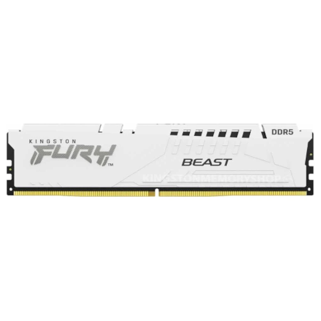 Kingston 16GB 5200MHz DDR5 W.White, Fury Beast (1x16GB)CL40, XMP 3.0 Ready, - image 1
