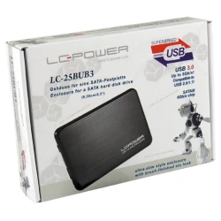 LC-Power LC-25BUB3 Enclosure2.5" USB 3.0,ultra slim - thumbnail 2