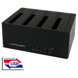 LC-Power LC-DOCK-U3-4BHDD docking station2,5"/3,5" SATA HDDs/SSDs - thumbnail 1