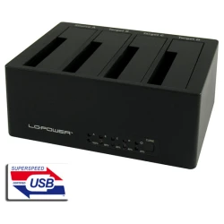 LC-Power LC-DOCK-U3-4BHDD docking station2,5"/3,5" SATA HDDs/SSDs - thumbnail 1
