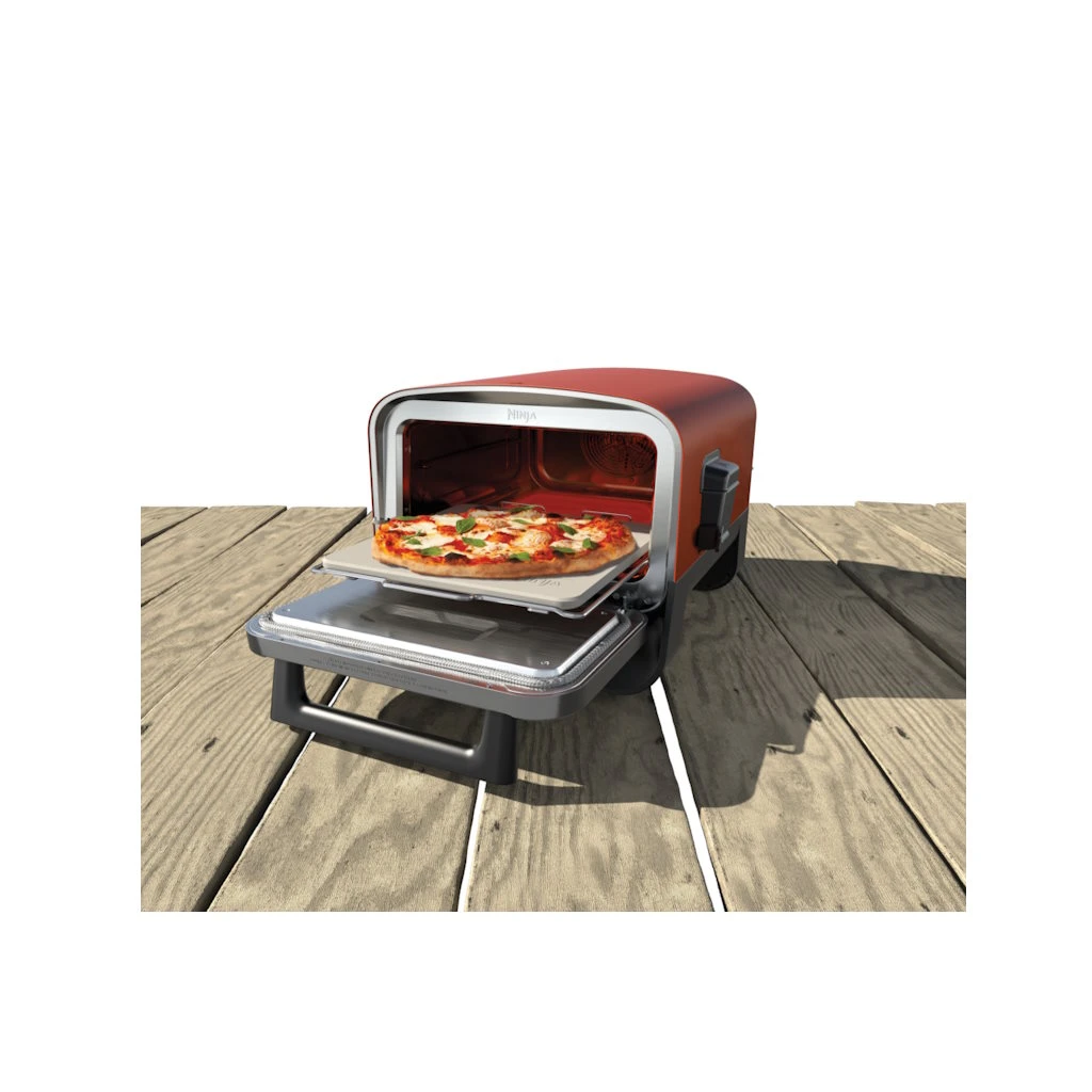 Ninja vanjska pec za pizzu8u1 uredjaj, snaga 2400W,Woodfire tehn. do 30% brze, tezina 22kg, - image 1