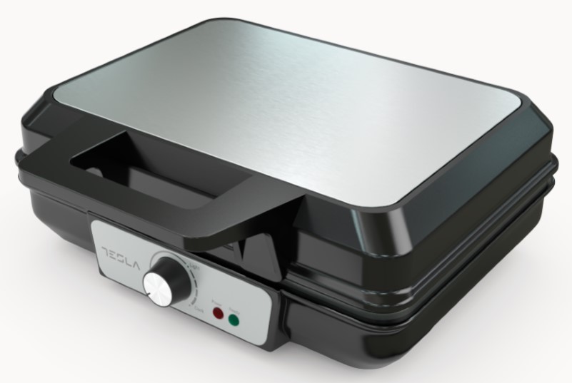 TESLA Waffle Toster WM200BXSnaga 1000 W; Hladna ručka nadodir; Ploče s neljepljivim premazom - thumbnail 2