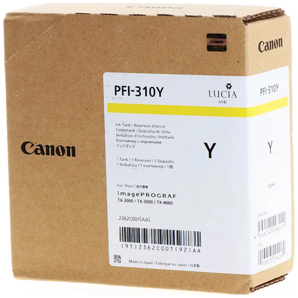 Tinta CANON PFI-310 Yellow - image 1
