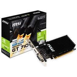 MSI Video Card NVidia GeForce GT 710 2048MB DDR3 64-bit 12.8 GB/s 1600 Mbps Effective - thumbnail 1