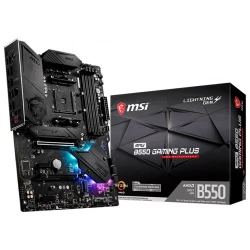 MSI Main Board Desktop MPG B550 GAMING PLUS AM4 4xDDR4 1xPCI-E x16 2xPCI-E x1 2xM.2 - thumbnail 1