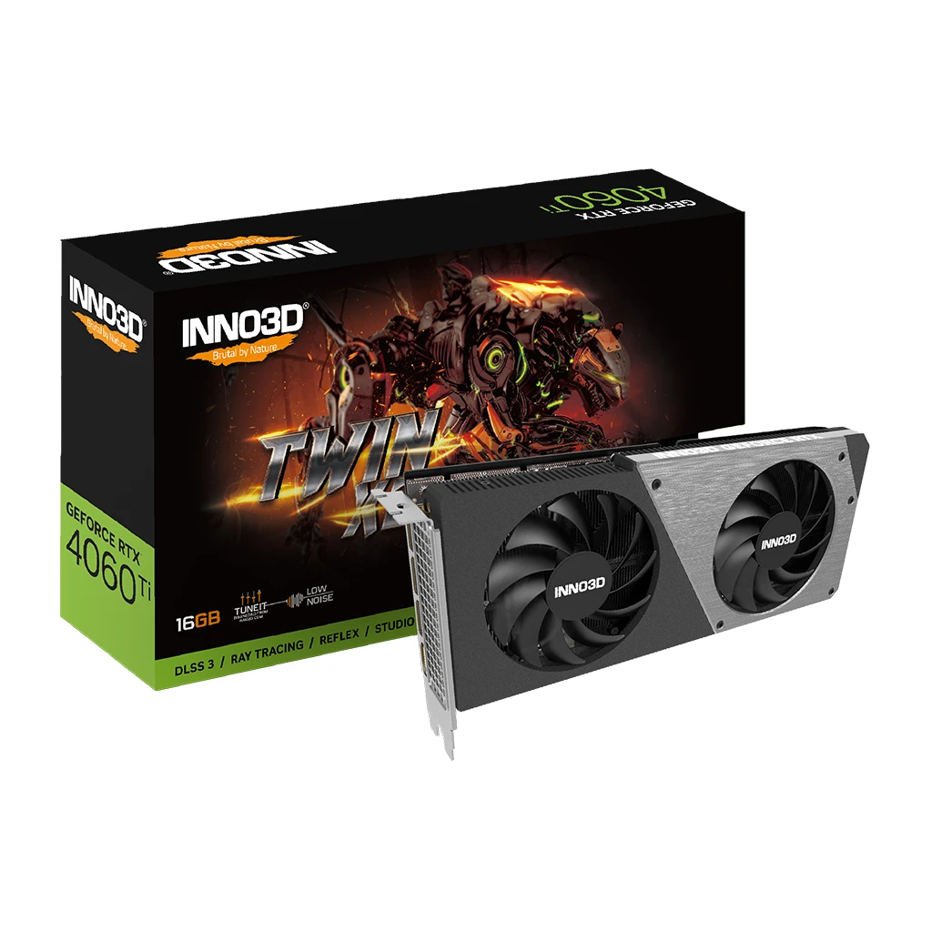 INNO3D GEFORCE RTX 4060 TWIN X2 2460MHz/ 17Gbps / 8GB GDDR6 / 128-bit/ DP+DP+DP+HDMI / - image 1