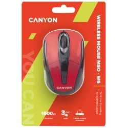 CANYON mouse MSO-W6 Wireless Red - thumbnail 5