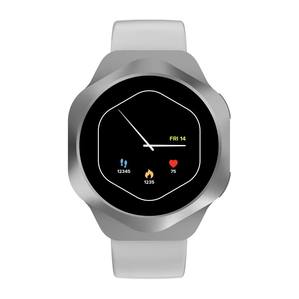 CANYON Pametni Sat Hexagon 88 - BT pozivi, Srebrni, Fitness, IP68 - image 1