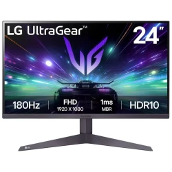 LG 24" UltraGear 24GS50F-BVA, FHD 1920x1080, 180Hz250cdm, 1ms, 2xHDMI, DP, Tilt, AMD Free - thumbnail 1