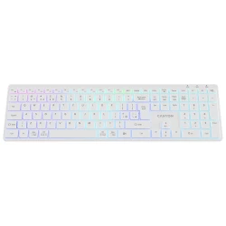 Canyon Bežična RGB Tastatura HKB-W11 - Dual Mode, RGB, US/UK Layout, Bijela - thumbnail 2